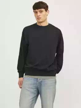 Толстовка Jack & Jones "JJECHARGE SWEAT CREW NECK NOOS", черный