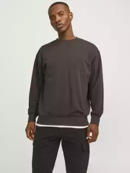 Толстовка Jack & Jones "JJECHARGE SWEAT CREW NECK NOOS", цвет Mulch