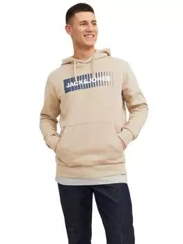 Толстовка Jack & Jones JJECORP LOGO, бежевый