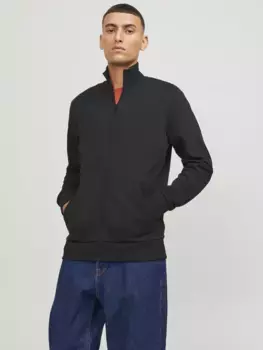 Толстовка Jack & Jones "JJEPAULOS SWEAT ZIP NOOS", черный