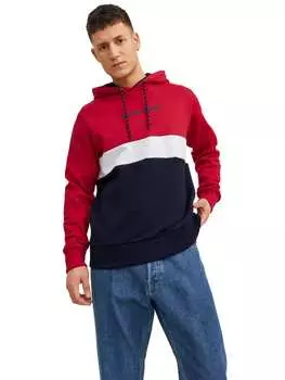 Толстовка Jack & Jones JJEREID BLOCKING, разноцветный
