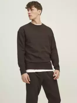 Толстовка Jack & Jones "JJESTAR BASIC SWEAT CREW NECK NOOS", цвет Mulch / Braun