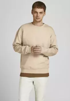 Толстовка Jack & Jones "JJESTAR BASIC SWEAT CREW NECK NOOS", бежевый