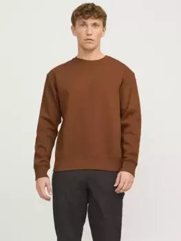 Толстовка Jack & Jones "JJESTAR BASIC SWEAT CREW NECK NOOS", цвет Mocha Bisque