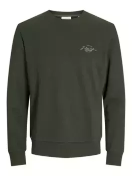 Толстовка Jack & Jones "JJFERRIS SWEAT CREW NECK", зеленый