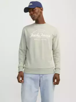 Толстовка Jack & Jones "JJFOREST SWEAT CREW NECK", цвет Desert Sage