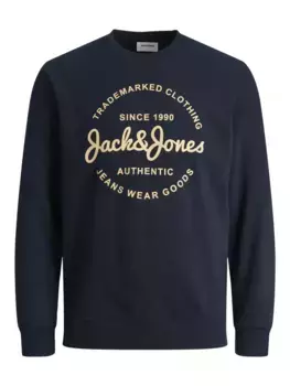 Толстовка Jack & Jones "JJFOREST SWEAT CREW NECK", синий