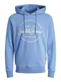Толстовка Jack & Jones "JJFOREST SWEAT HOOD", цвет Pacific Coast
