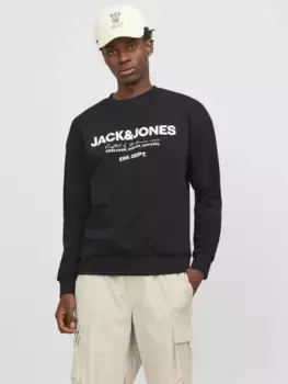 Толстовка Jack & Jones "JJGALE SWEAT O-NECK", черный