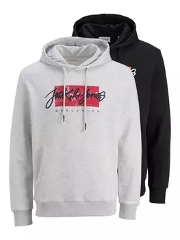 Толстовка JACK & JONES JJTiley, цвет mottled grey/Black