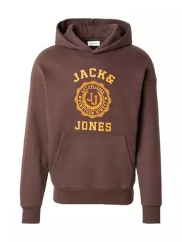 Толстовка JACK & JONES JJVICTO, темно-коричневый