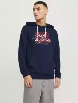 Толстовка Jack & Jones "JJZURI SWEAT HOOD LN", синий