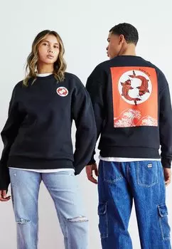 Толстовка Jack & Jones JORAQUARIUM CREW UNISEX, черный
