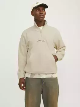 Толстовка Jack & Jones "JORVESTERBRO FLEECE ZIP NOOS", цвет Oatmeal
