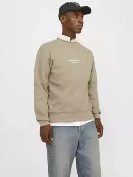 Толстовка Jack & Jones "JORVESTERBRO SWEAT CREW NECK NOOS", серебристый