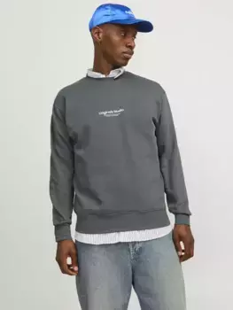 Толстовка Jack & Jones "JORVESTERBRO SWEAT CREW NECK NOOS", цвет Iron Gate