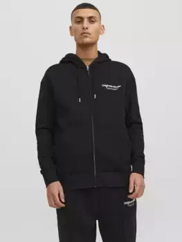 Толстовка Jack & Jones "JORVESTERBRO SWEAT ZIP HOOD NOOS", черный