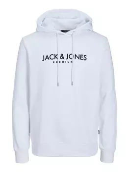 Толстовка Jack & Jones JPRBLAJAKE BRANDING SWEAT HOOD, белый