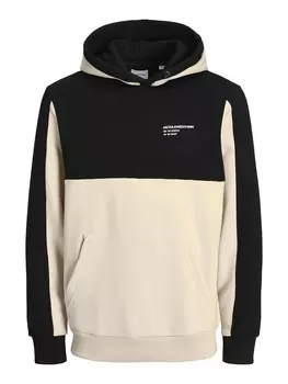 Толстовка Jack & Jones Junior, бежевый/черный