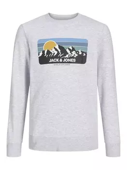 Толстовка Jack & Jones Junior, цвет Light grey/mottled grey