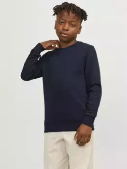 Толстовка Jack & Jones Junior "JJEBRADLEY SWEAT CREW NOOS JNR", синий