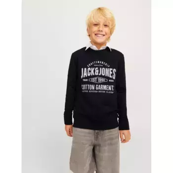 Толстовка Jack & Jones Junior «JJJEANS SWEAT O-NECK JNR», черный