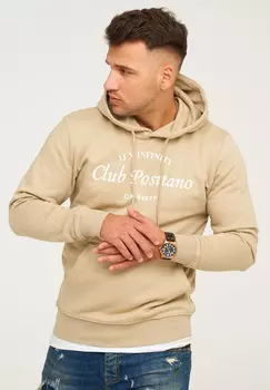 Толстовка Jack & Jones Kapuzenpullover JJHILL SWEAT HOOD, цвет Crockery