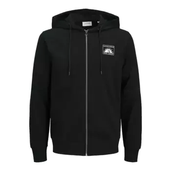 Толстовка Jack & Jones One Color Summer full zip, черный