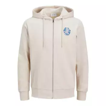 Толстовка Jack & Jones One Color Summer full zip, бежевый