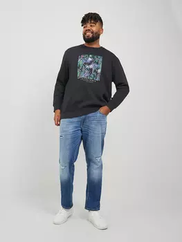 Толстовка JACK & JONES PLUS, черный