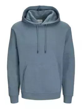 Толстовка Jack & Jones PlusSize с капюшоном "JJEBRADLEY SWEAT HOOD NOOS PLS", синий