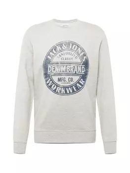 Толстовка JACK & JONES, пятнистый серый