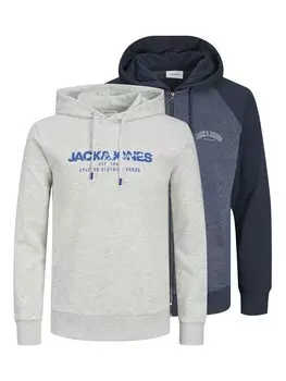 Толстовка JACK & JONES Ricky, цвет Navy/Basalt grey