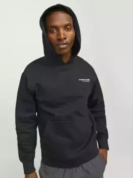 Толстовка Jack & Jones с капюшоном "JCOAERO PRINT SWEAT HOOD NOOS", черный
