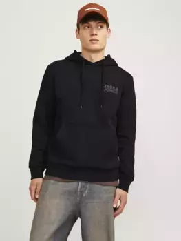 Толстовка Jack & Jones с капюшоном "JJECORP LOGO SWEAT HOOD NOOS", черный
