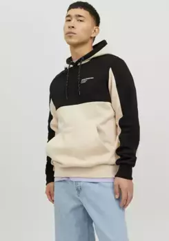 Толстовка Jack & Jones с капюшоном "JJEFORCE BLOCKING SWEAT HOOD NOOS", цвет Moonbeam