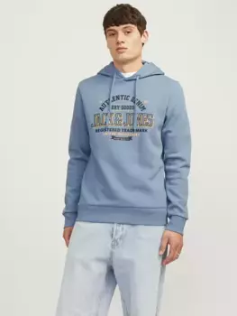 Толстовка Jack & Jones с капюшоном "JJELOGO SWEAT HOOD 2 COL 24/25 NOOS", цвет Mountain Spring