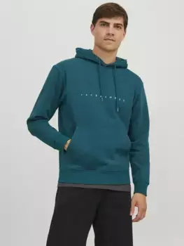 Толстовка Jack & Jones с капюшоном "JJESTAR JJ SWEAT HOOD NOOS", бирюзовый