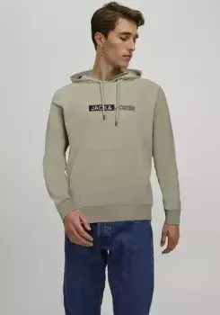 Толстовка Jack & Jones с капюшоном "JJNEO SWEAT HOOD OTTO", цвет Crockery
