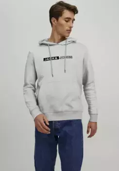 Толстовка Jack & Jones с капюшоном "JJNEO SWEAT HOOD OTTO", белый