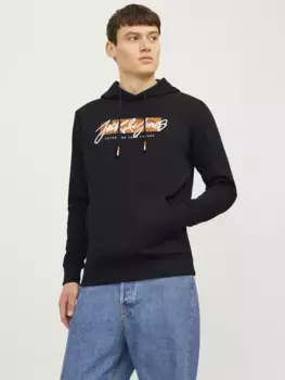 Толстовка Jack & Jones с капюшоном "JJTILEY SWEAT HOOD", черный