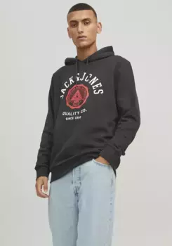 Толстовка Jack & Jones с капюшоном "LOGO SWEAT HOOD", черный