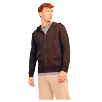Толстовка Jack & Jones Star Basic full zip, коричневый