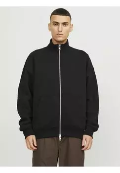 Толстовка JACK & JONES SWEATSHIRT MIT RUNDHALS EINFARBIG SWEATSHIRT MIT RUNDHALS, цвет black