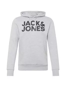 Толстовка JACK & JONES, светло-серый