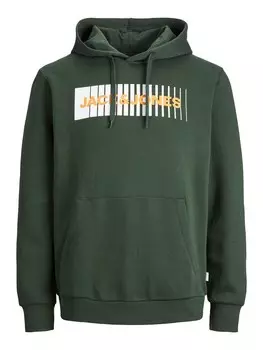 Толстовка JACK & JONES, темно-зеленый
