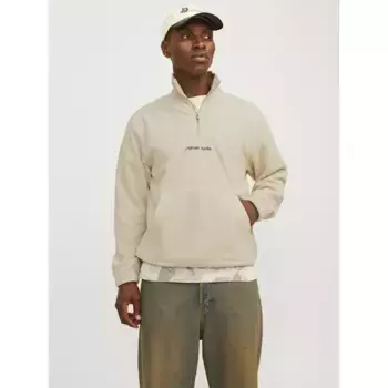 Толстовка Jack & Jones Vesterbro half zip, бежевый
