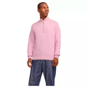 Толстовка Jack & Jones Vesterbro half zip, розовый