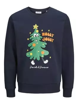 Толстовка Jack & Jones XMAS JOLLY, темно-синий