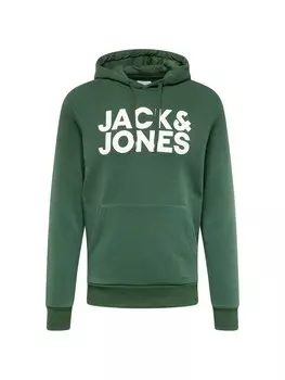 Толстовка JACK & JONES, зеленый